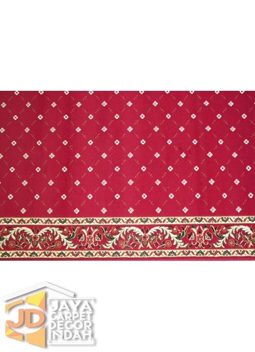 Karpet Sajadah Al Hussen 689090 Pattern Red 120x600, 120x1200, 120x1800, 120x2400, 120x3000